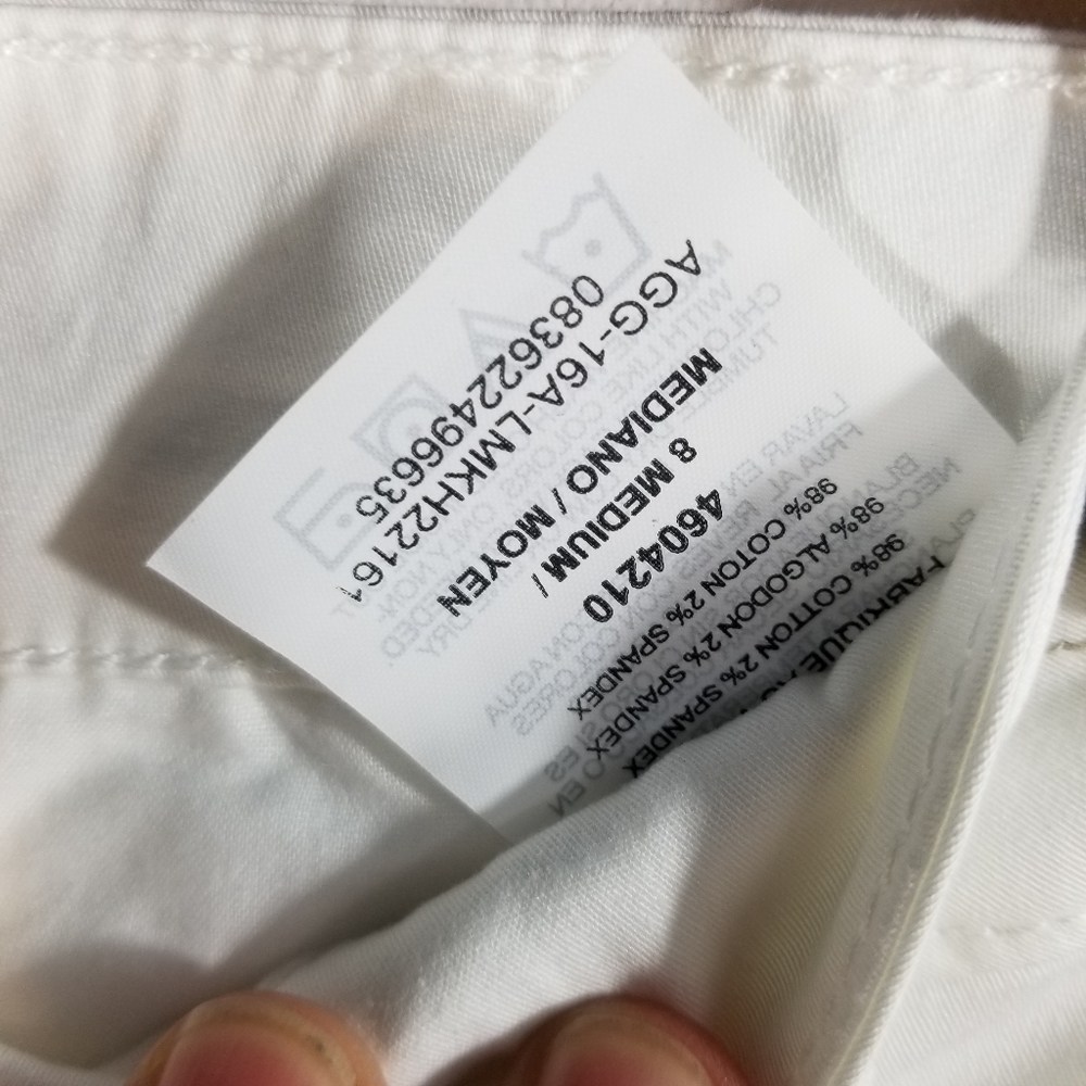 NWT Lee natural skimmer white pants - Picture 6 of 7